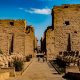 View from the entry of the amazing temple of Karnak, in Luxor Egypt.