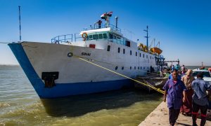 Ferry from Aswan to Wadi Halfa in 2016 after the new border opened at Abu Simbel. A lot less crowded than usual.