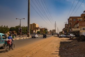 Street 60 in Khartoum city Sudan.