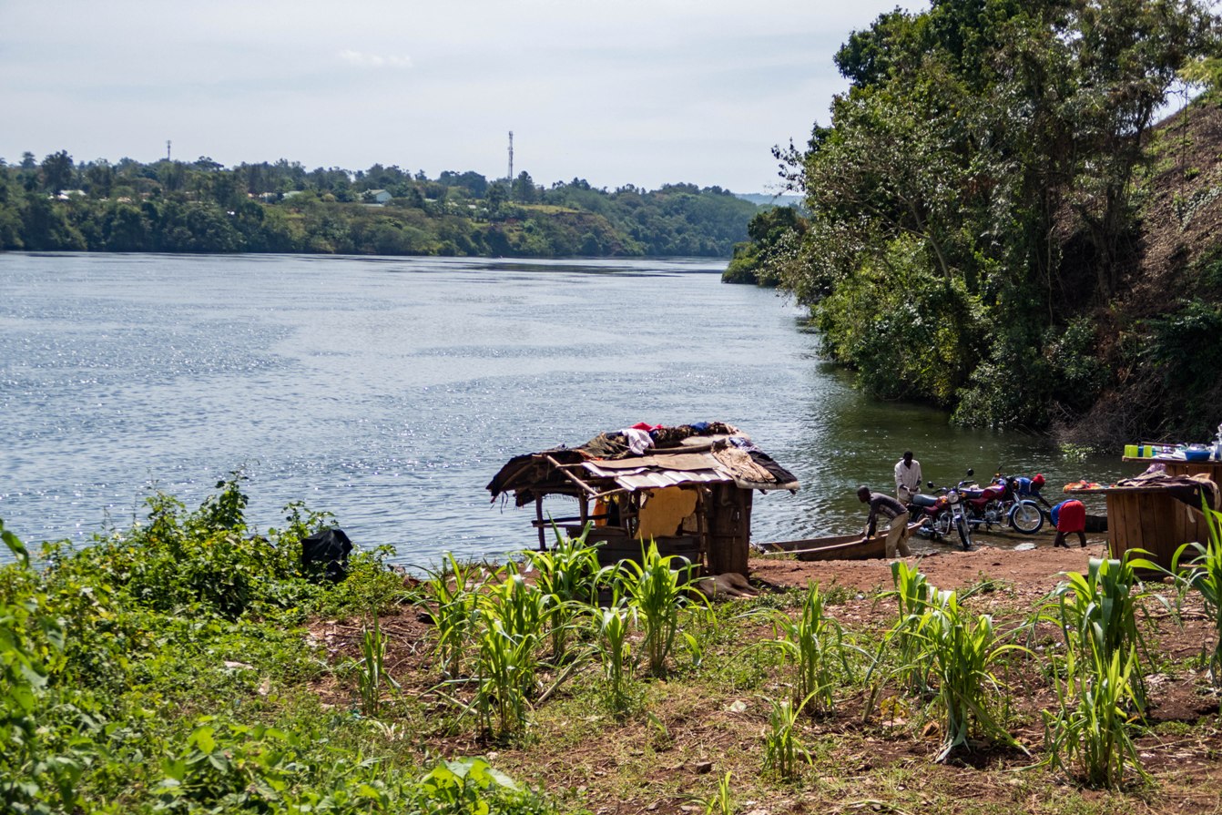Nile source in Uganda in Jinjia city.