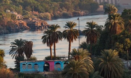 Nile view at Aswan near the first cataracts.