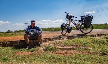 Cycling in Kenya to Namanga Tanzania border.