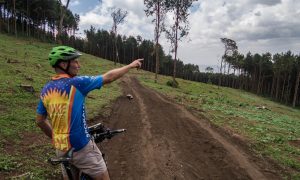 Kilimanjaro downhill riding in Tanzania near Arusha.