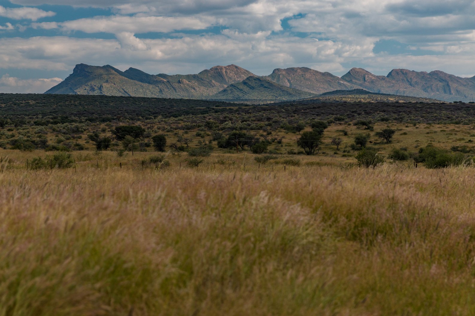 Cycling in Namibia and seeing some beautifull mountains on the way rom Botswana Gobabis to Windhoek on B6 highway .