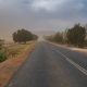 Namaqualand and Western Cape storm in South Africa cycling, on a bicycle from Cairo to Cape Town near Citrusvile.