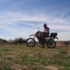 Motorcycle in tunisia near Matmata comming from Douz.