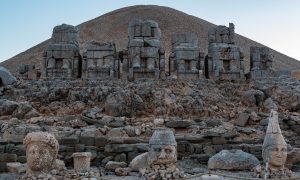 Nemrut Dagi mount Nimrut greek monuments.