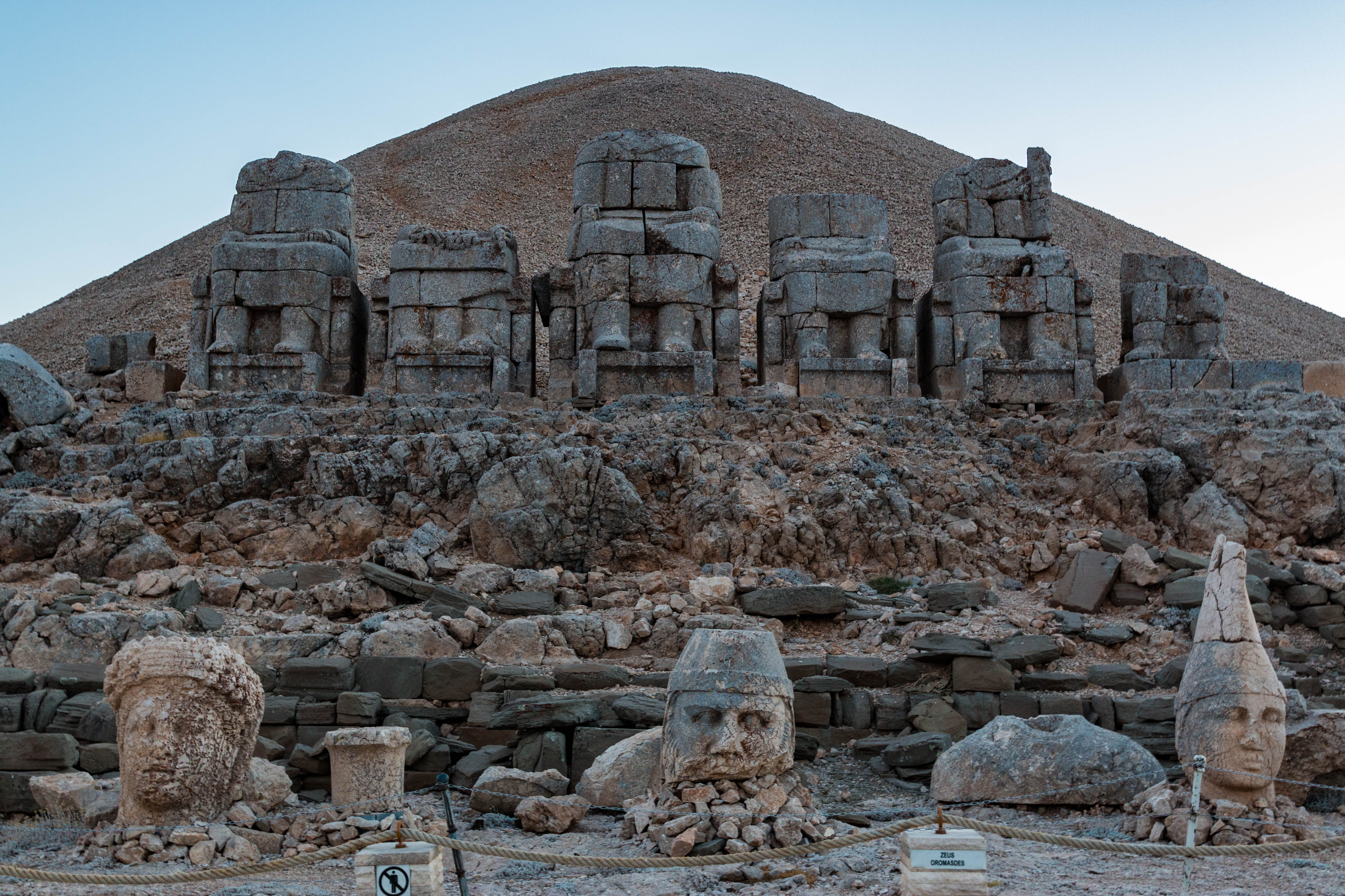 Nemrut Dagi mount Nimrut greek monuments.